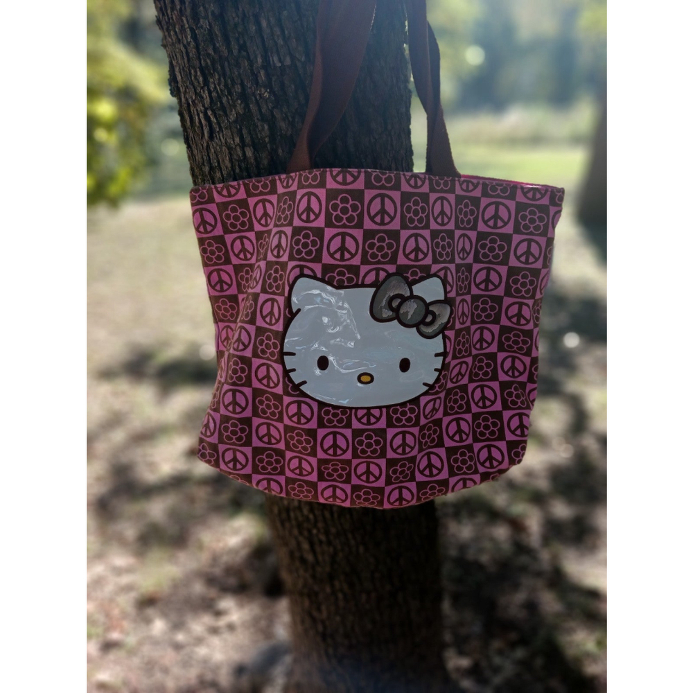 Hello kitty peace tote